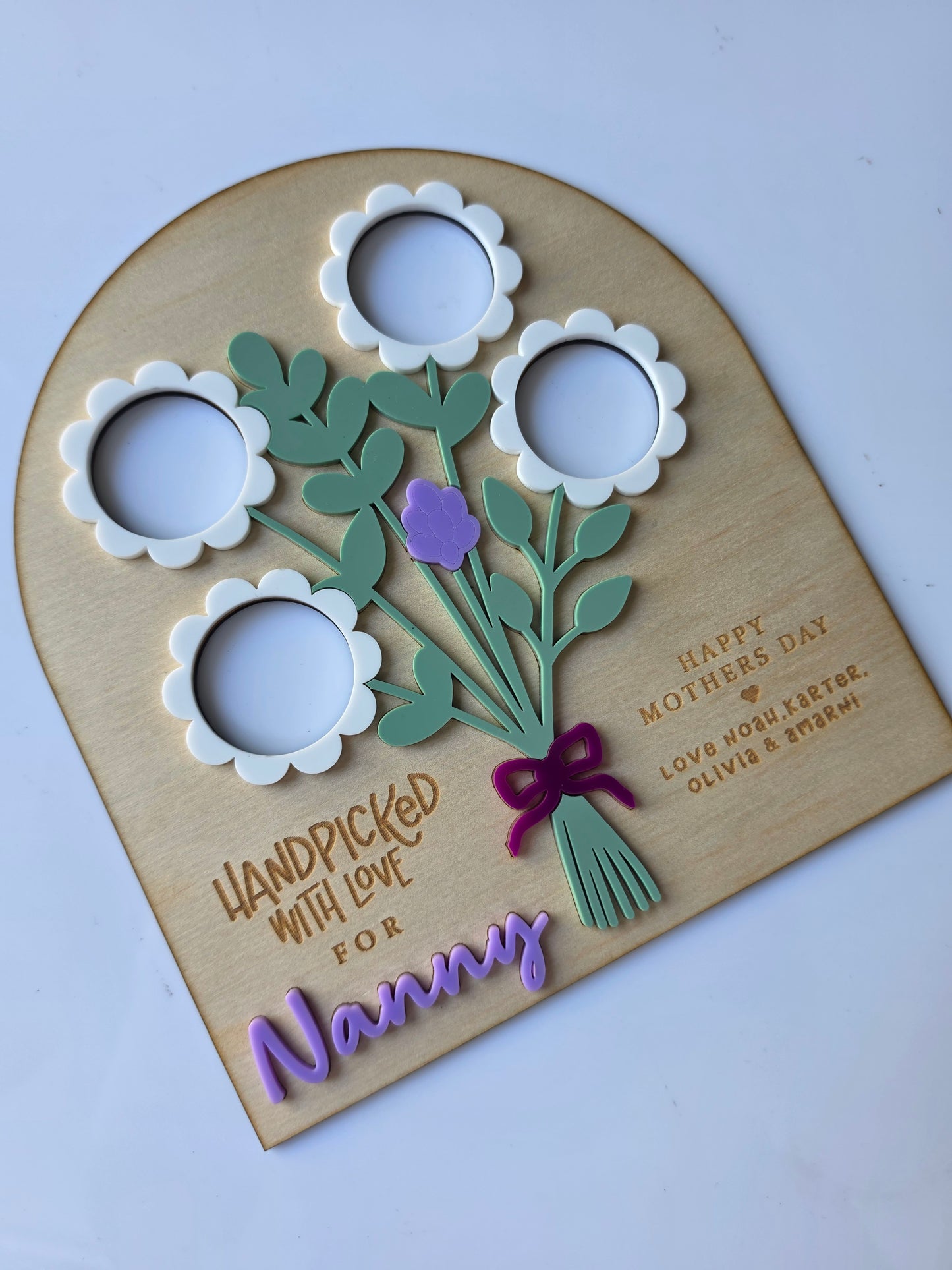 Handpicked with Love personalised photo frame
