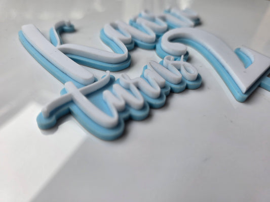 Custom 2D Acrylic Cake Topper