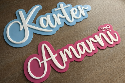 Name Plaque 2 layers