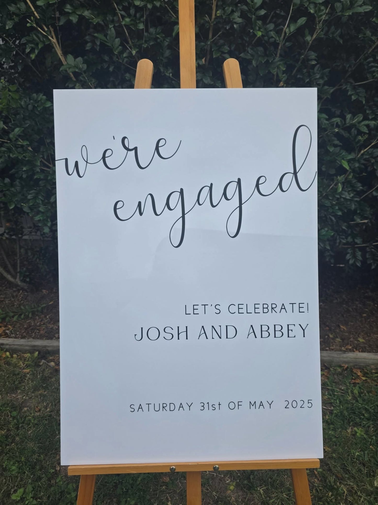 Engagement Sign Hire
