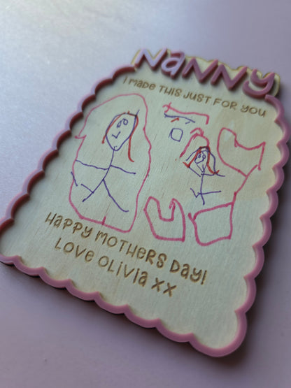 Magnet plaque keepsake Mothers day