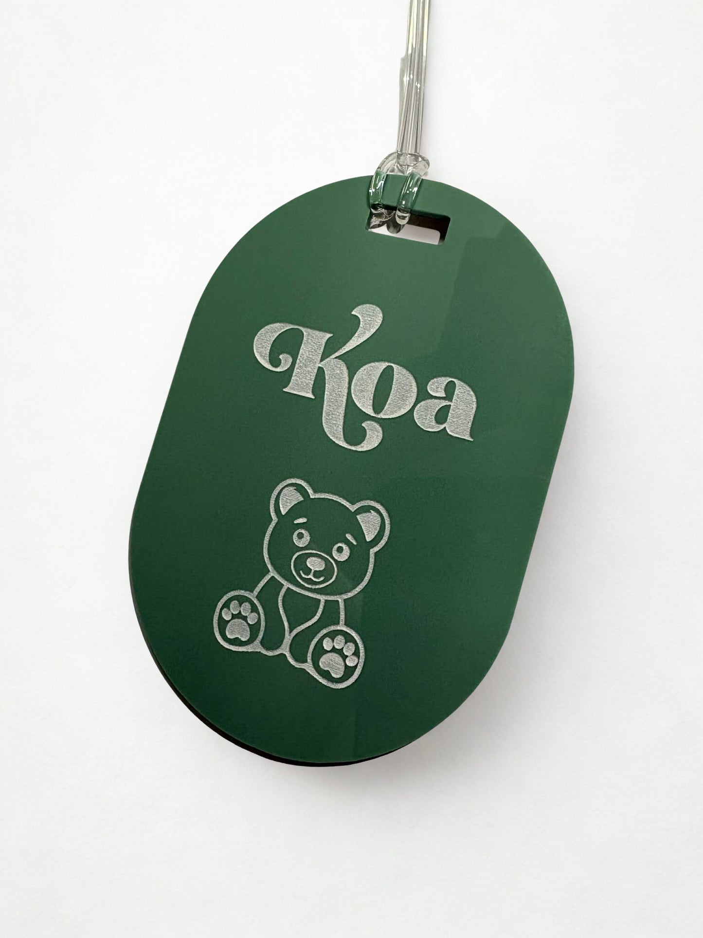 Personalised Acrylic Keyrings/Bag tags
