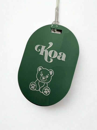 Personalised Acrylic Keyrings/Bag tags