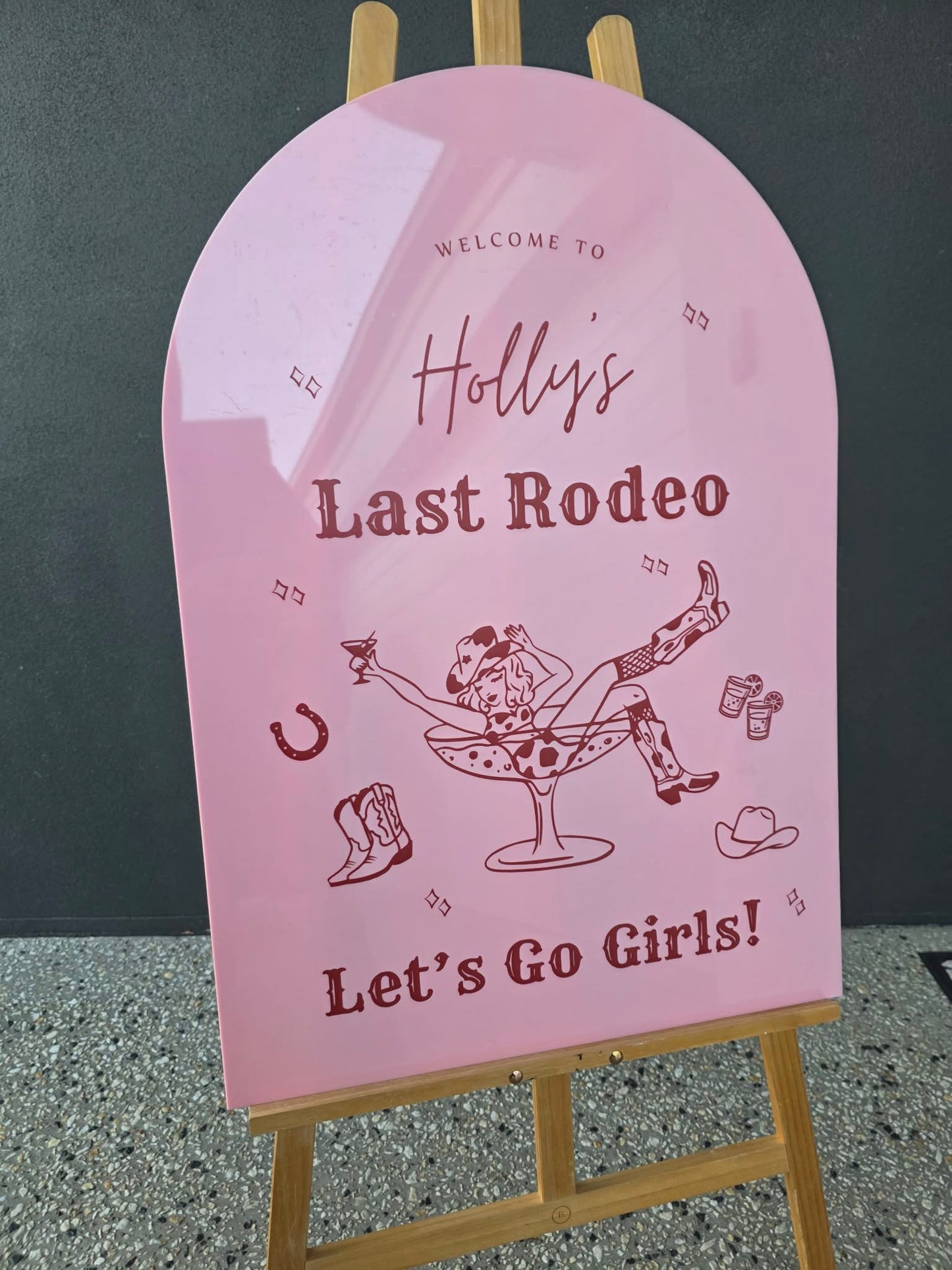 Hens/Bridal shower Event sign hire