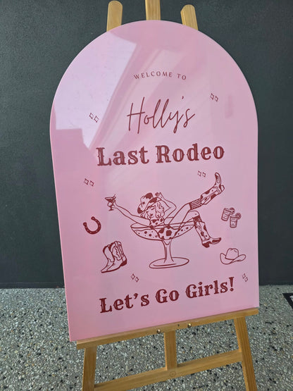 Hens/Bridal shower Event sign hire