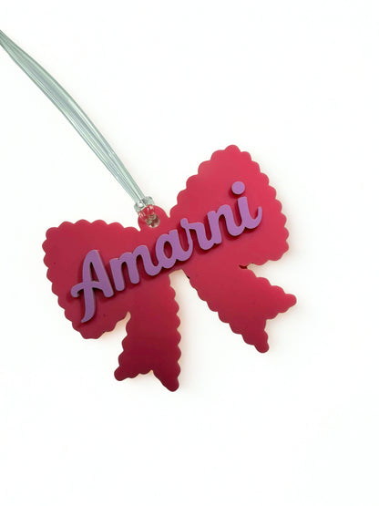 Personalised Acrylic Keyrings/Bag tags