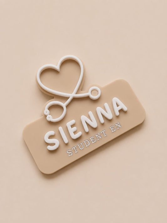 Name Badge With Topper