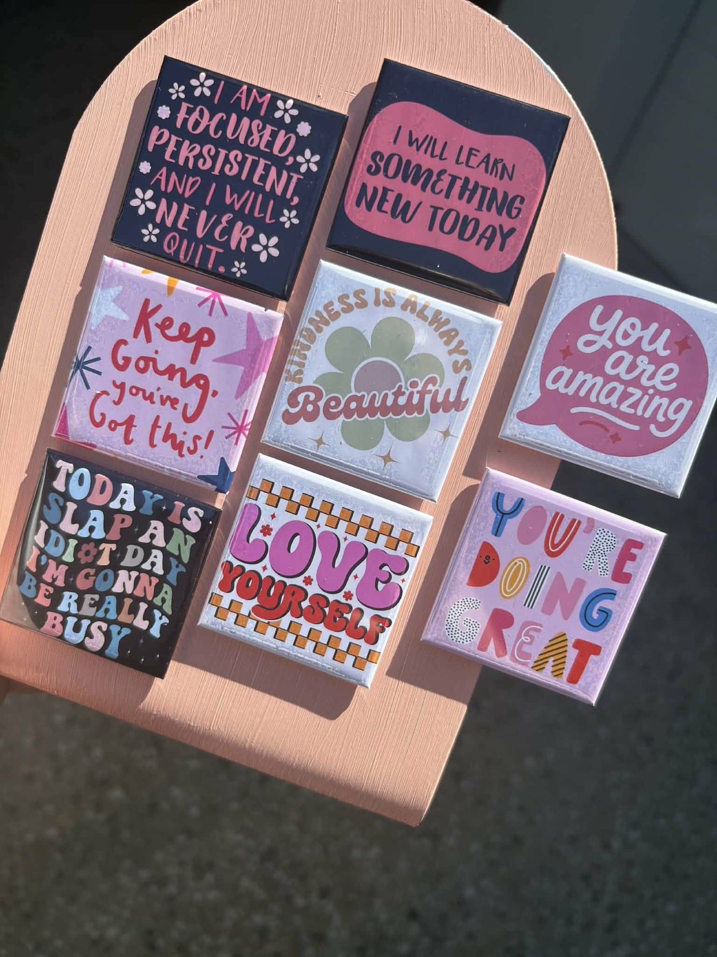 Inspirational Quote Magnet 2" x 2"