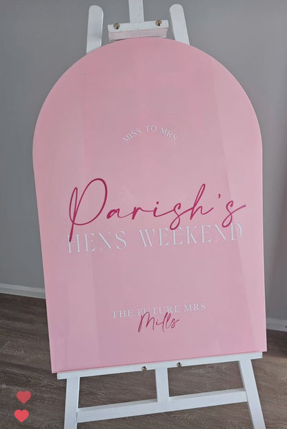 Hens/Bridal shower Event sign hire