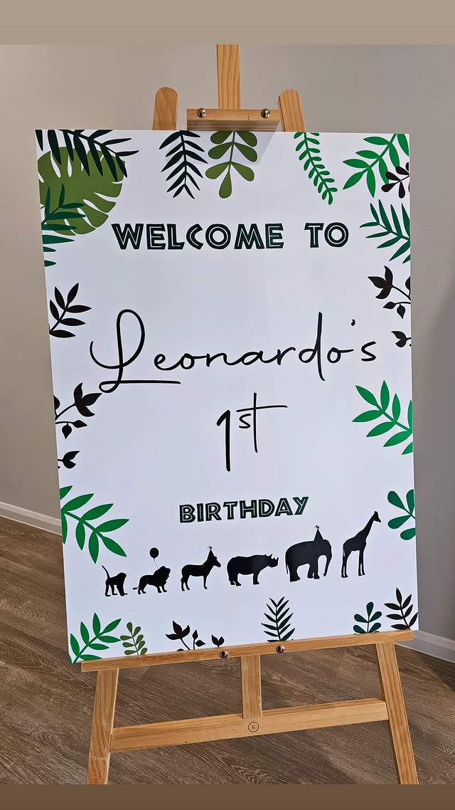 Themed signage hire