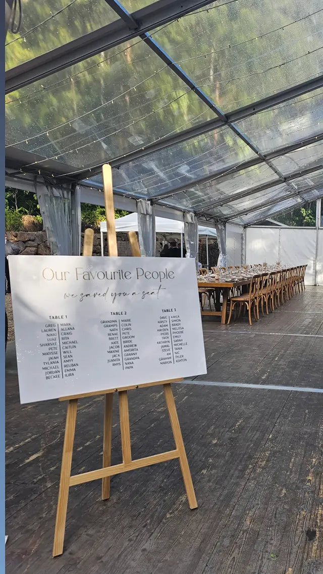 Wedding Seating Plan sign hire