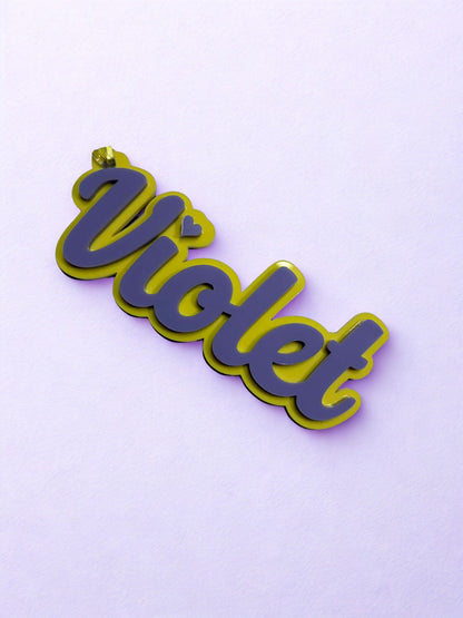 Personalised Acrylic Keyrings/Bag tags