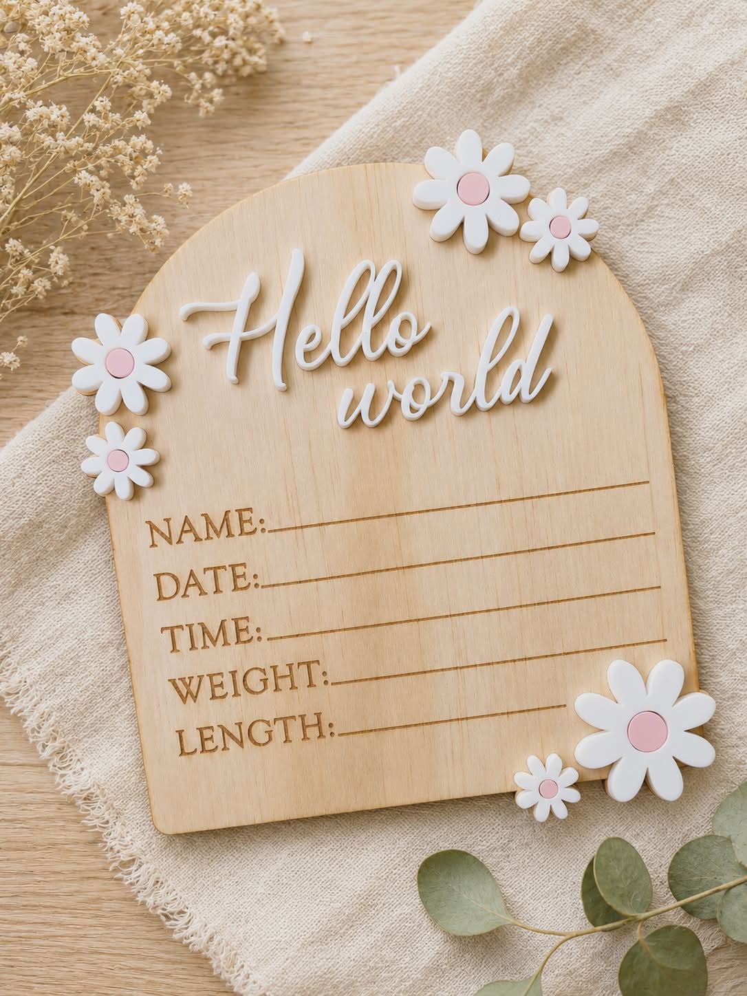 Birth Announcement Plaque