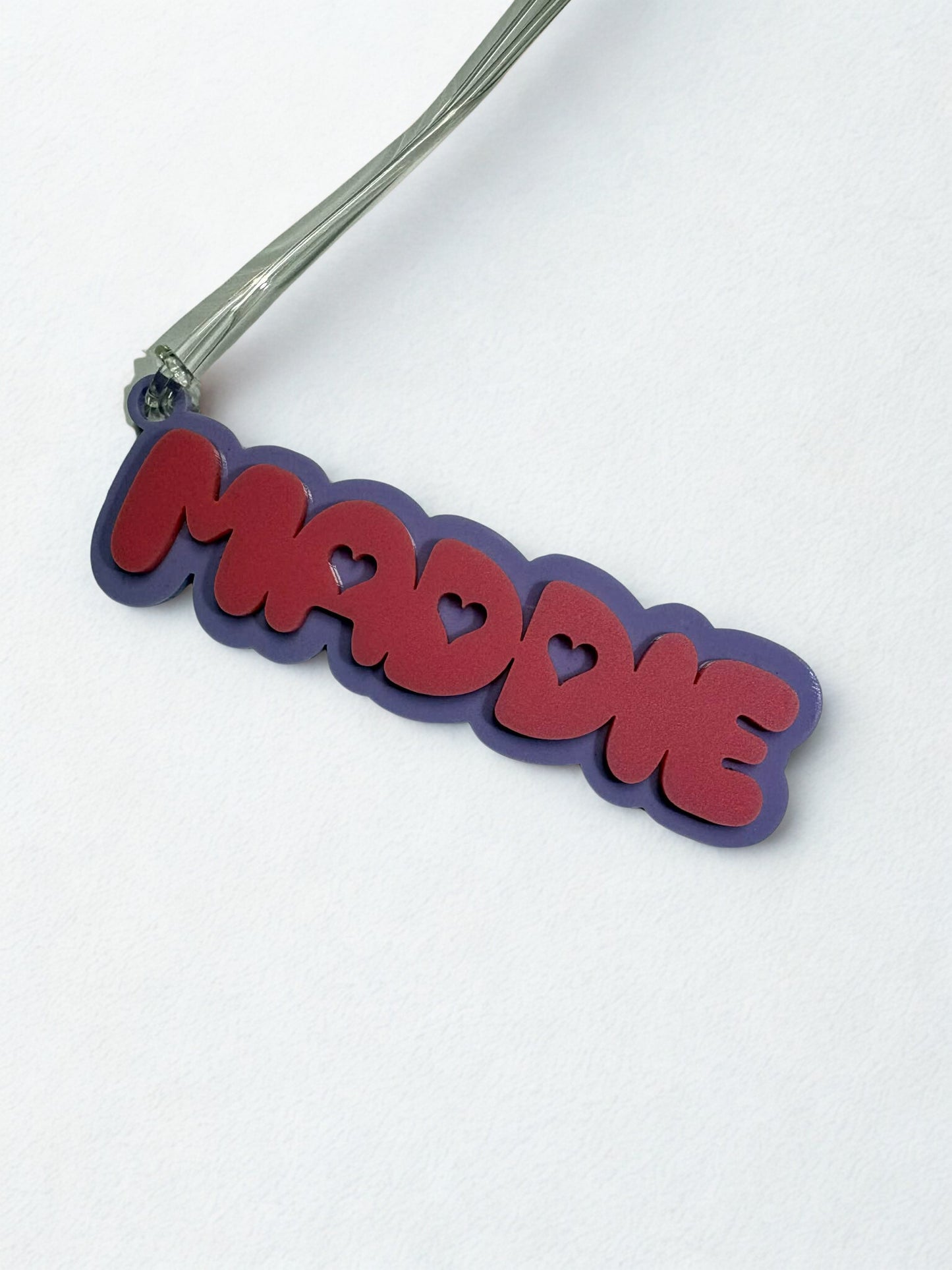 Personalised Acrylic Keyrings/Bag tags