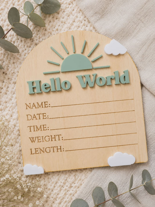 Birth Announcement Plaque