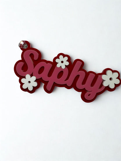 Personalised Acrylic Keyrings/Bag tags