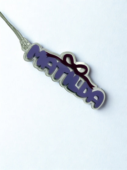 Personalised Acrylic Keyrings/Bag tags
