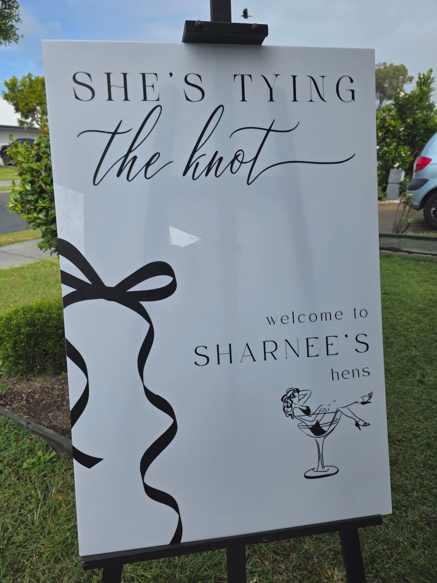 Hens/Bridal shower Event sign hire