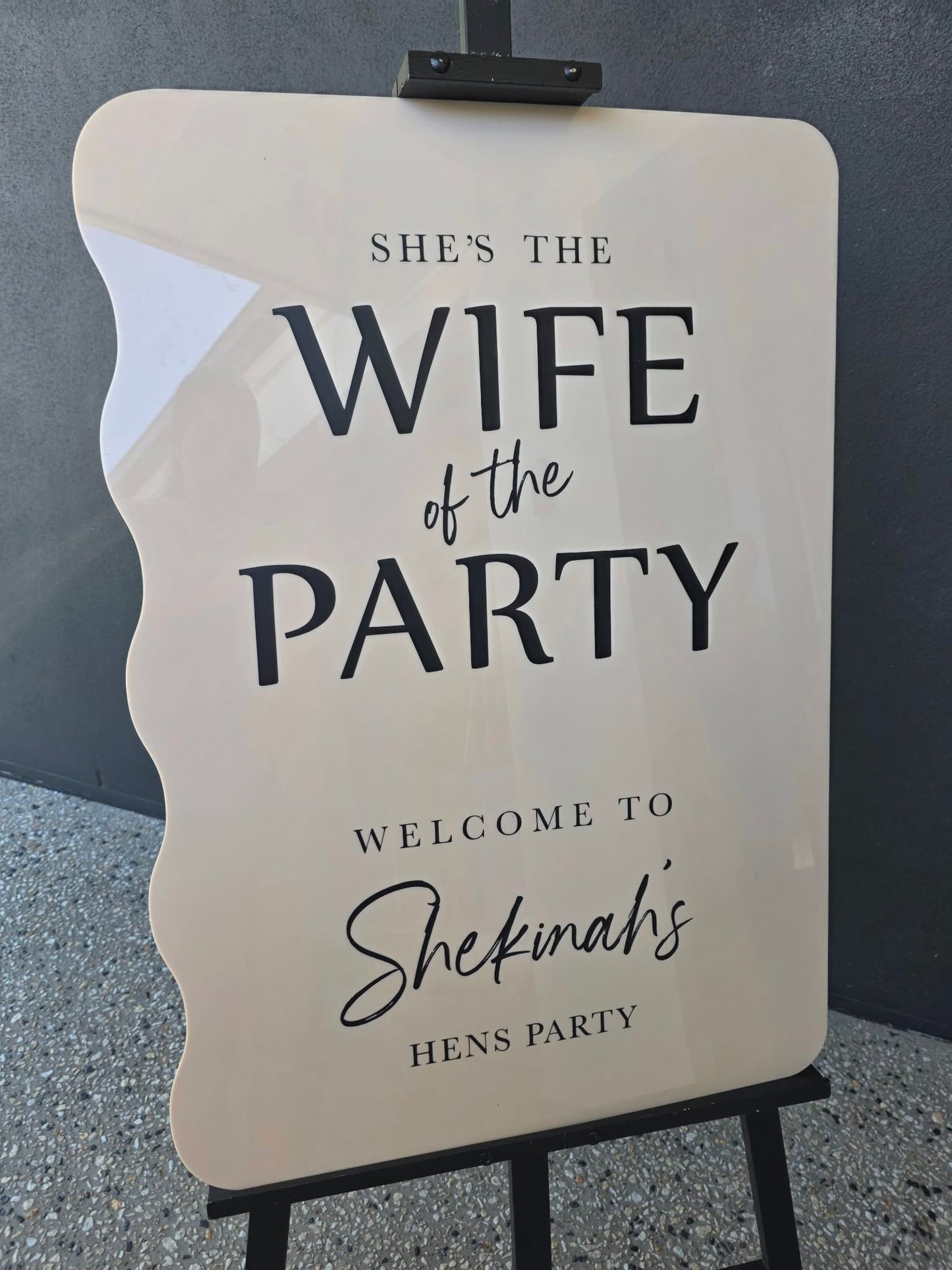 Hens/Bridal shower Event sign hire