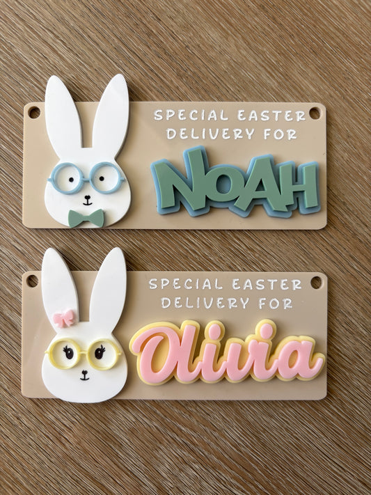 Easter Delivery Crate Plaque