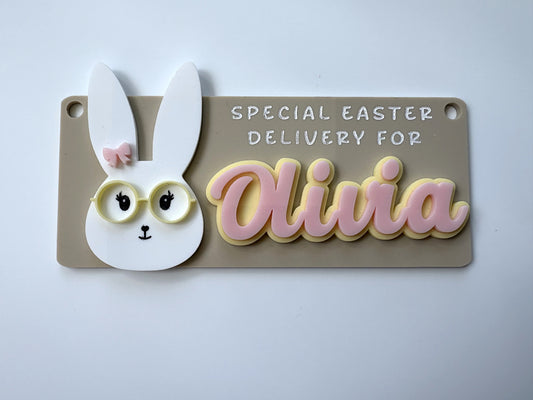 Easter Delivery Crate Plaque