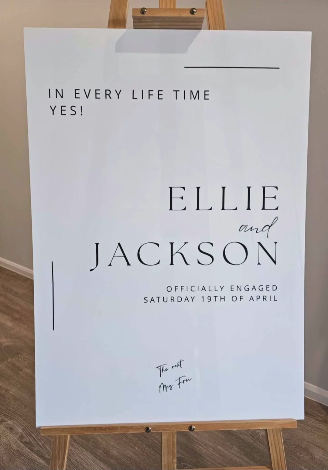 Engagement Sign Hire