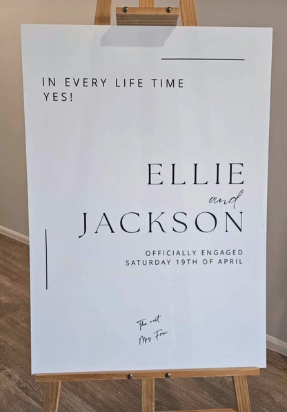 Engagement Sign Hire