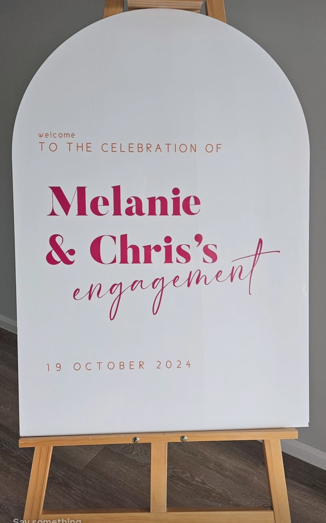 Engagement Sign Hire