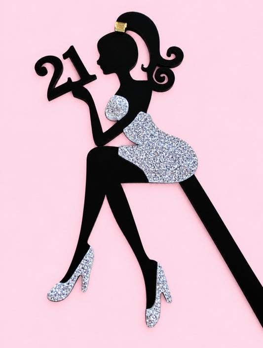 Glitz & Glam Acrylic Cake topper
