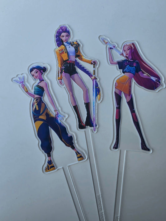 KPOP demon hunters Cake topper