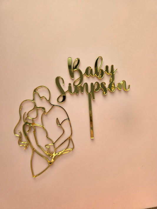 Baby Shower Cake Topper