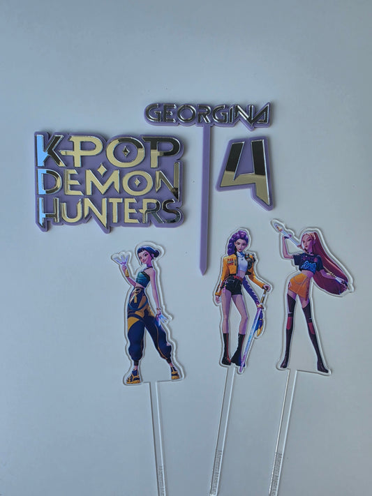 KPOP demon hunters Cake topper