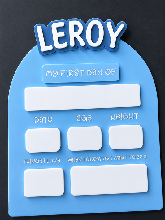 First day of school plaque